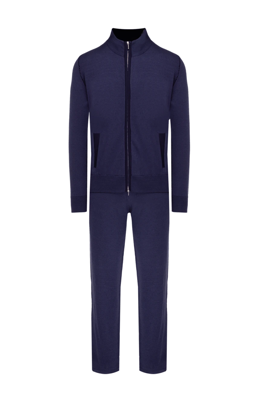 Cesare di Napoli man men's sports suit made of wool, silk and cashmere, blue buy with prices and photos 142767 - photo 1