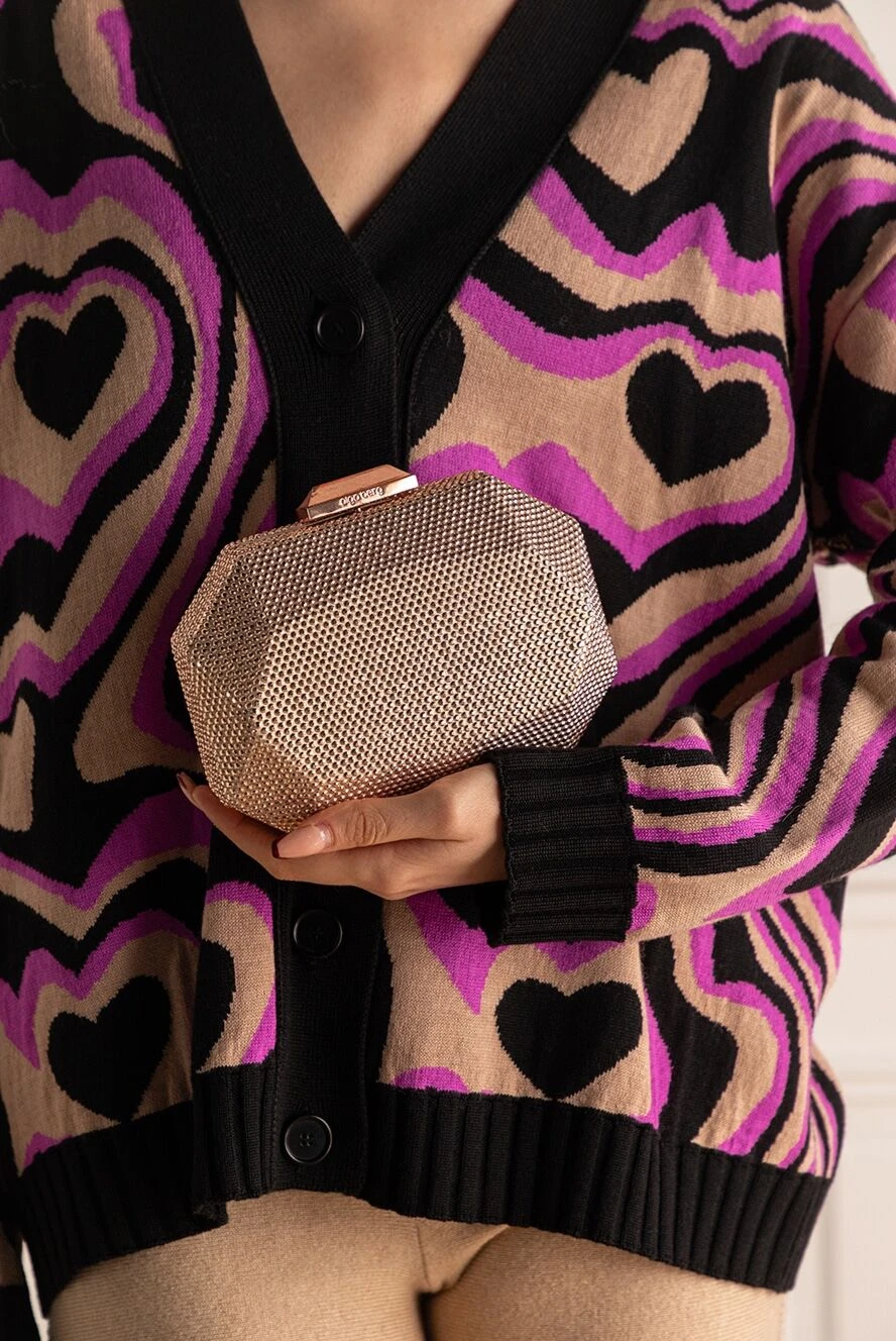 Olga Berg woman pink metal clutch for women buy with prices and photos 143036 - photo 2