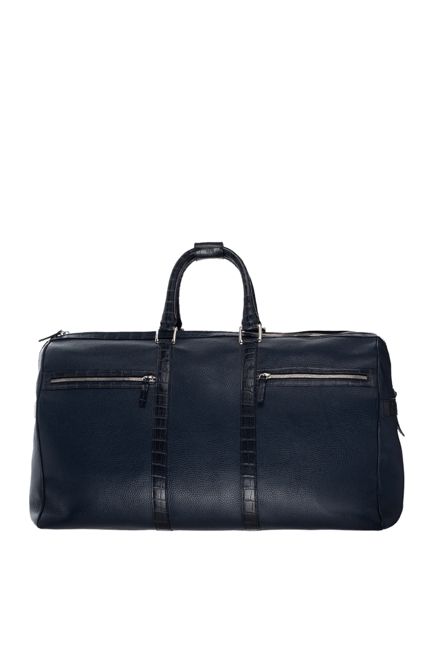 Cesare di Napoli man blue leather travel bag for men buy with prices and photos 143188