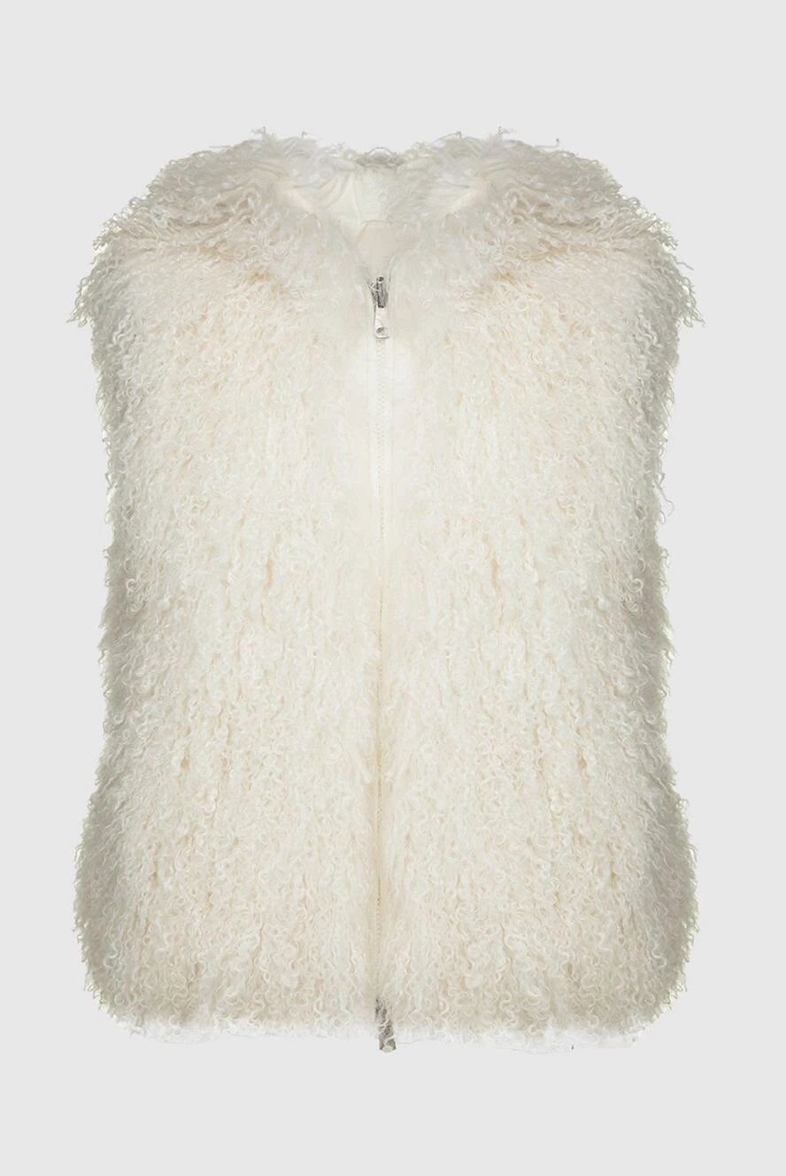 Brunello Cucinelli white women's vest made of natural fur 143503 - photo 1