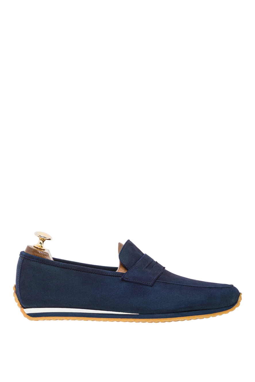 Andrea Ventura драйверы замшевые приглушенно-зеленые мужские 143604 - фото 1