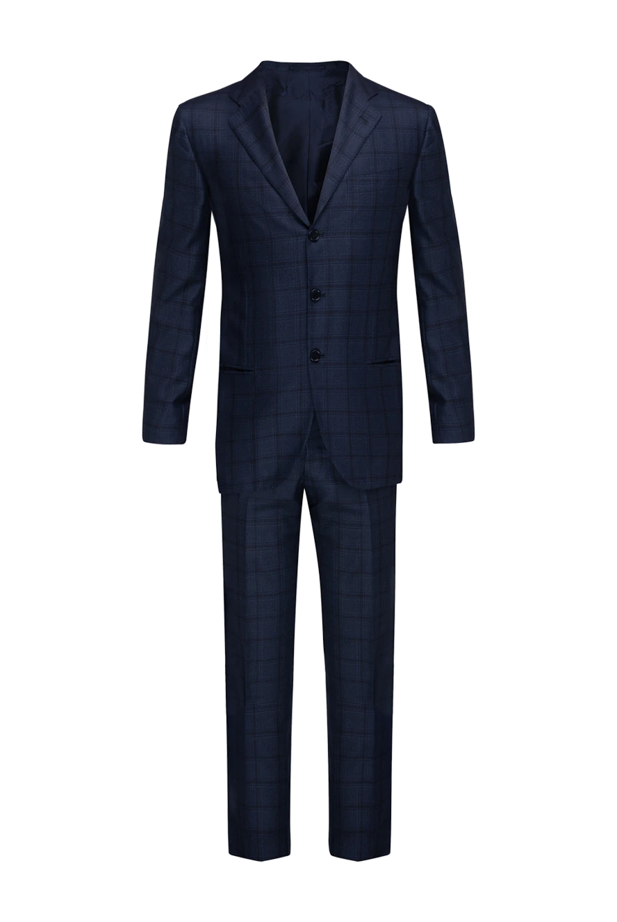Kiton костюм мужской из кашемира и шелка серый 143776 - фото 1