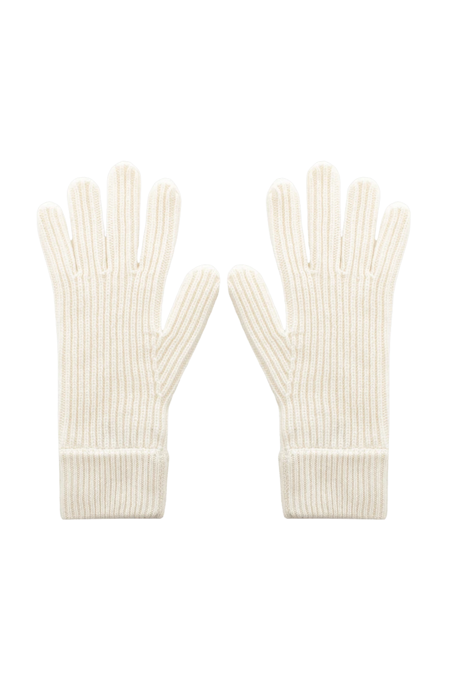Malo женские перчатки из кашемира белые женские купить с ценами и фото 144213 - фото 1