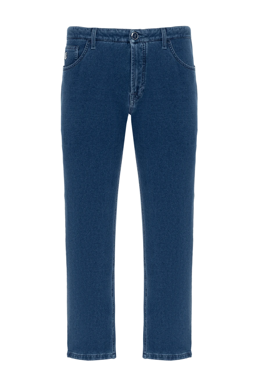 Stefano Ricci джинсы из хлопка и эластана синие мужские 144253 - фото 1