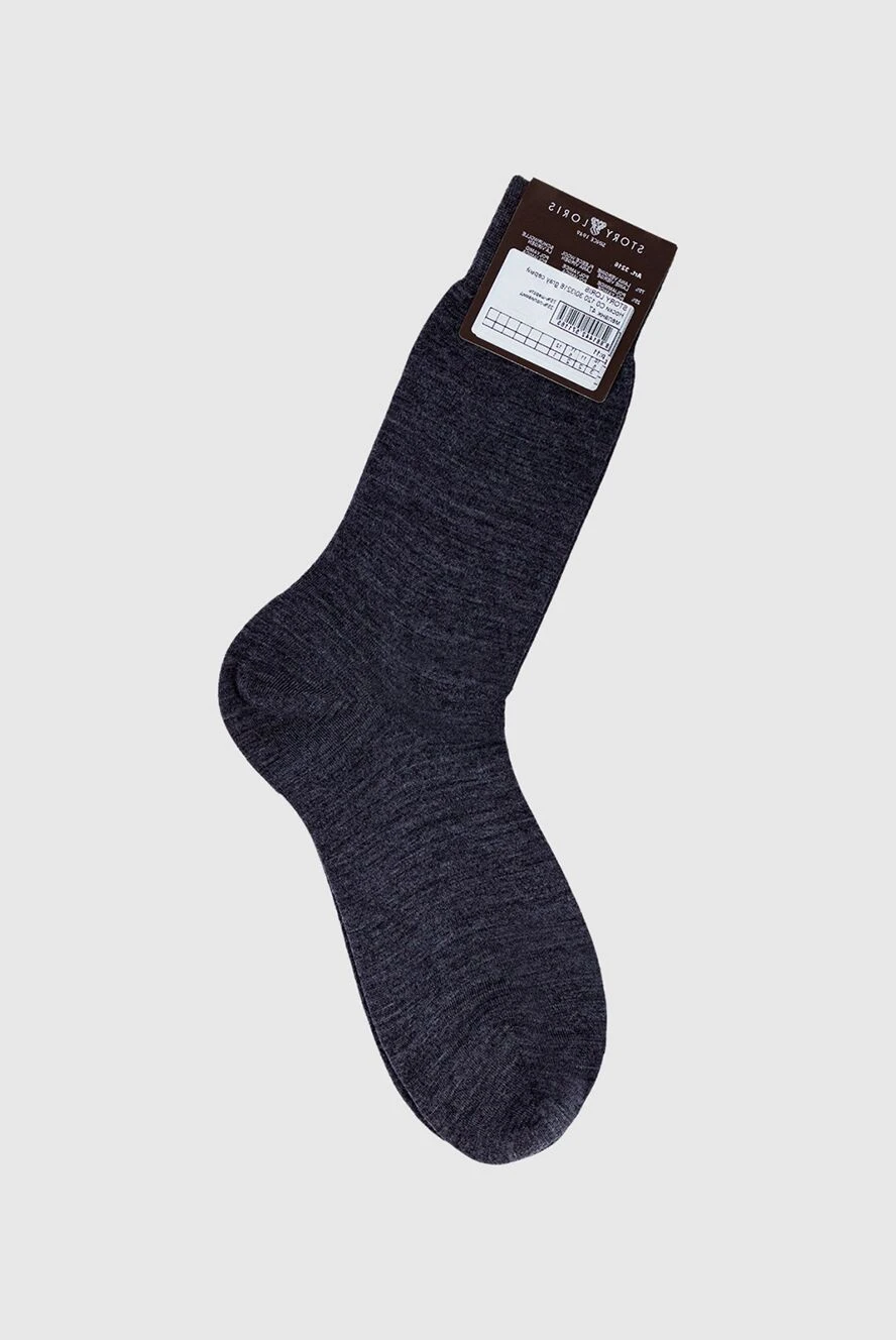 Story Loris чоловічі шкарпетки з вовни та поліаміду сірі чоловічі купити фото з цінами 144257 - фото 2