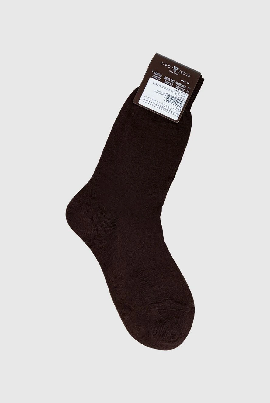 Story Loris чоловічі шкарпетки з вовни та поліаміду коричневі чоловічі купити фото з цінами 144261