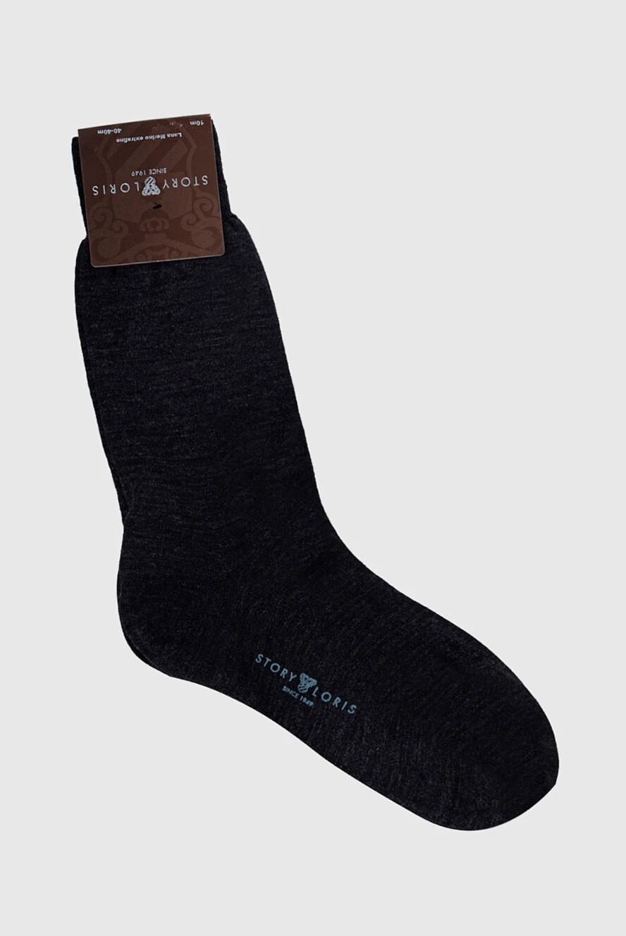 Story Loris man men's gray wool and polyamide socks buy with prices and photos 144264