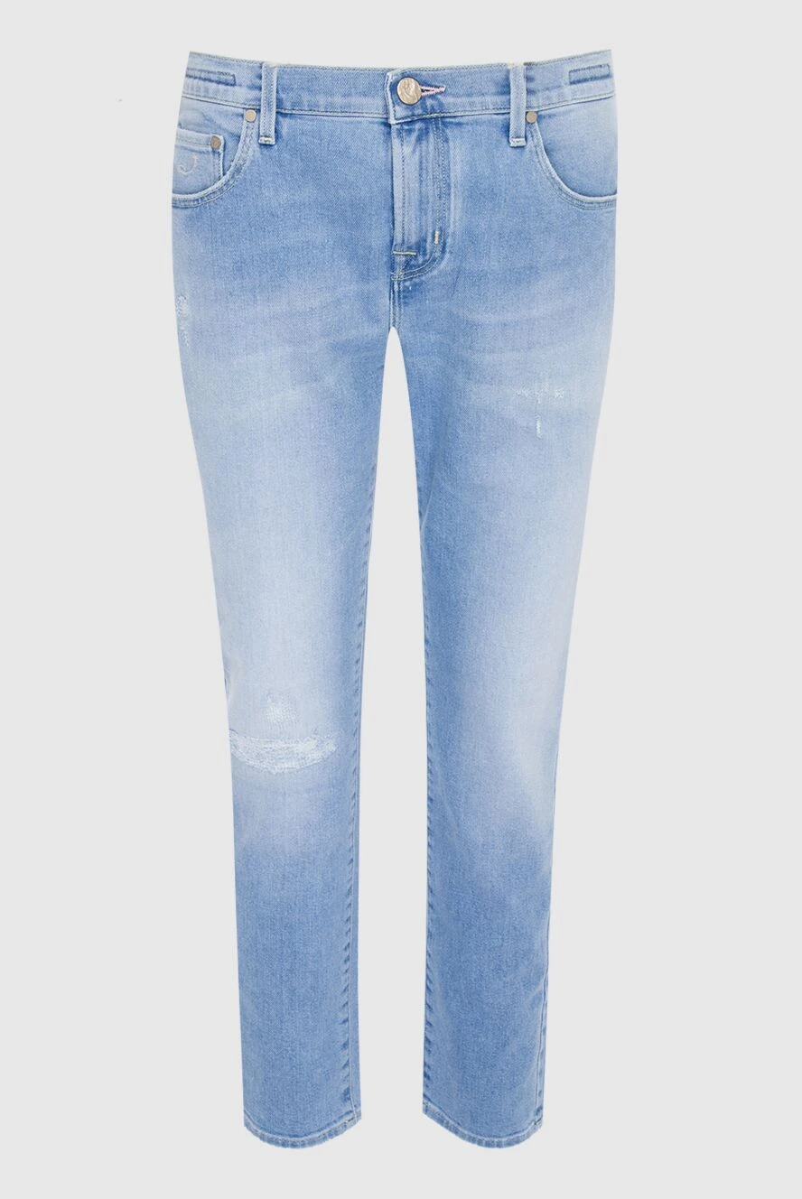 Jacob Cohen женские джинсы из хлопка синие женские купить с ценами и фото 144309