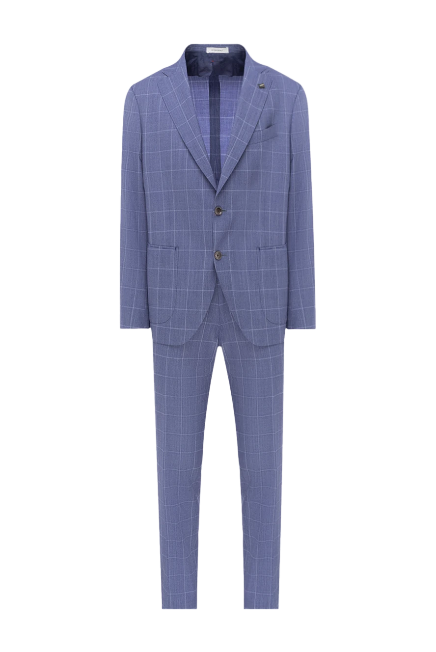 Sartoria Latorre man men's suit made of blue wool 144517 - photo 1