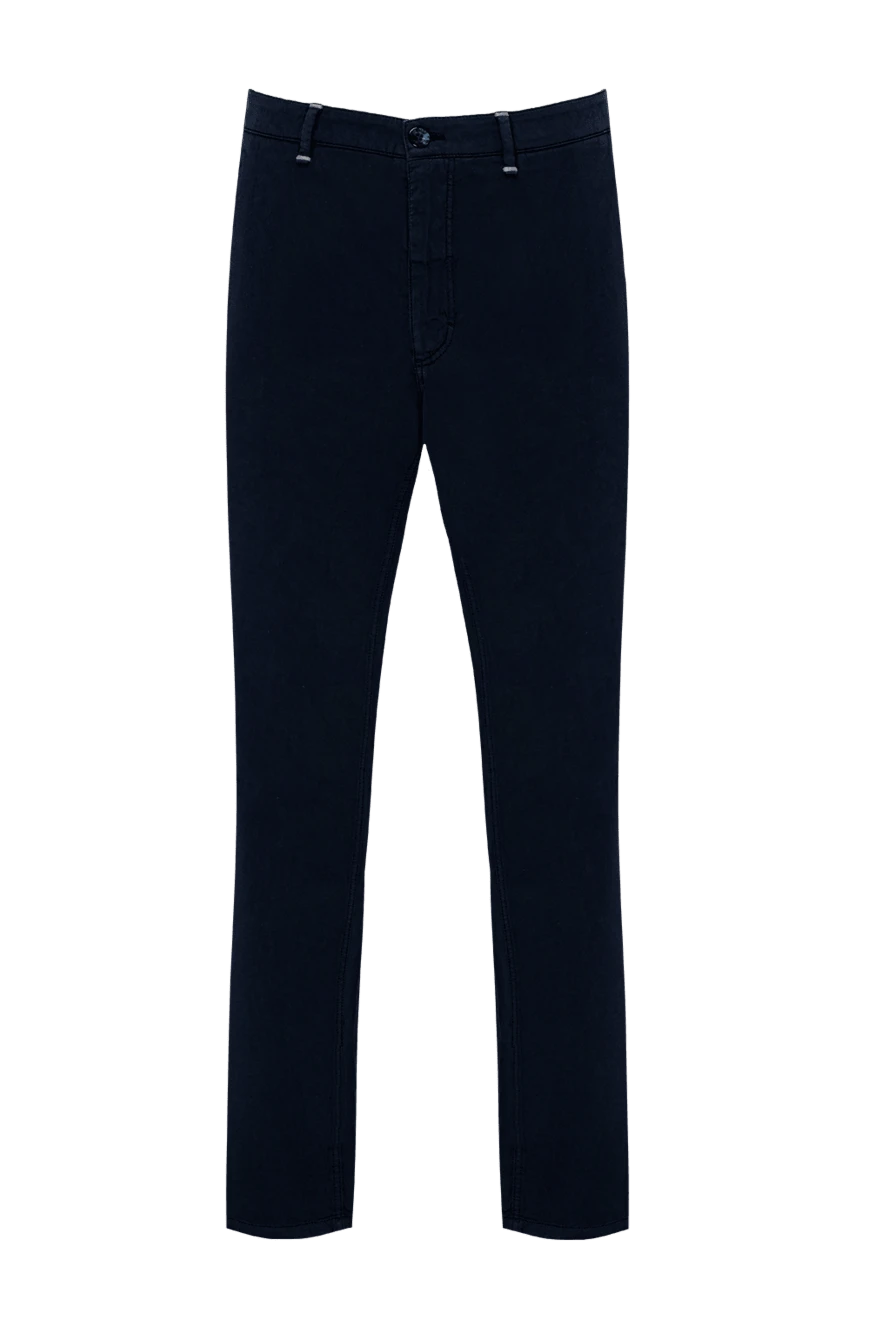 Zilli мужские брюки из хлопка и шелка синие мужские купить с ценами и фото 144967 - фото 1