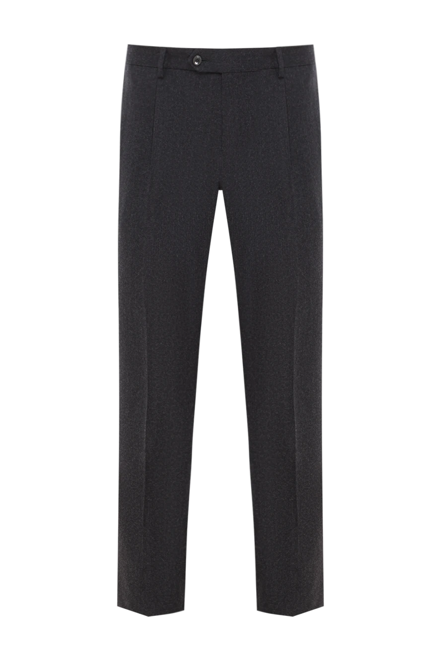 Lubiam чорні штани з м'якої вовни з класичною застібкою 147475 - фото 1