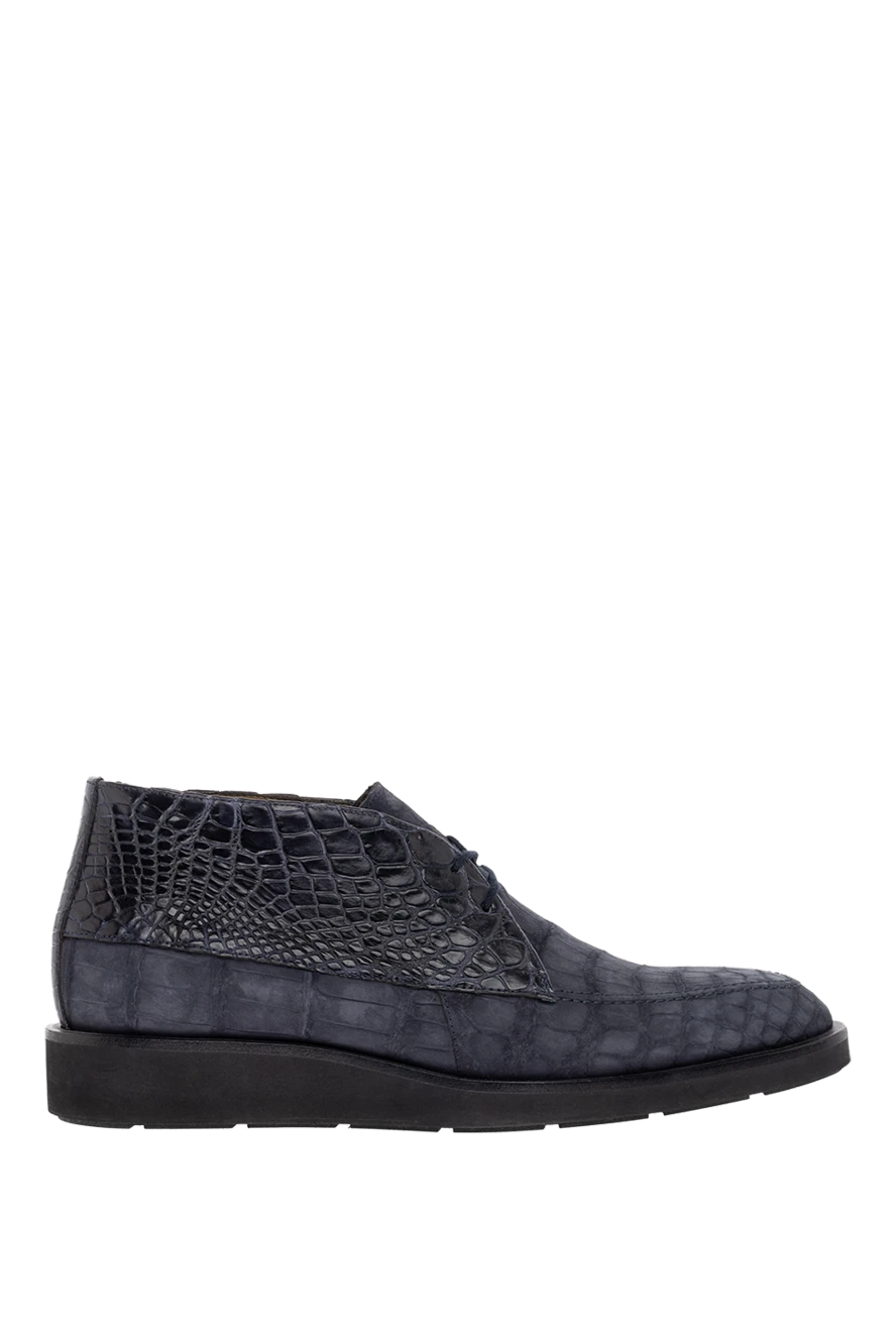 Tardini мужские мужские ботинки из кожи аллигатора синие купить с ценами и фото 147557