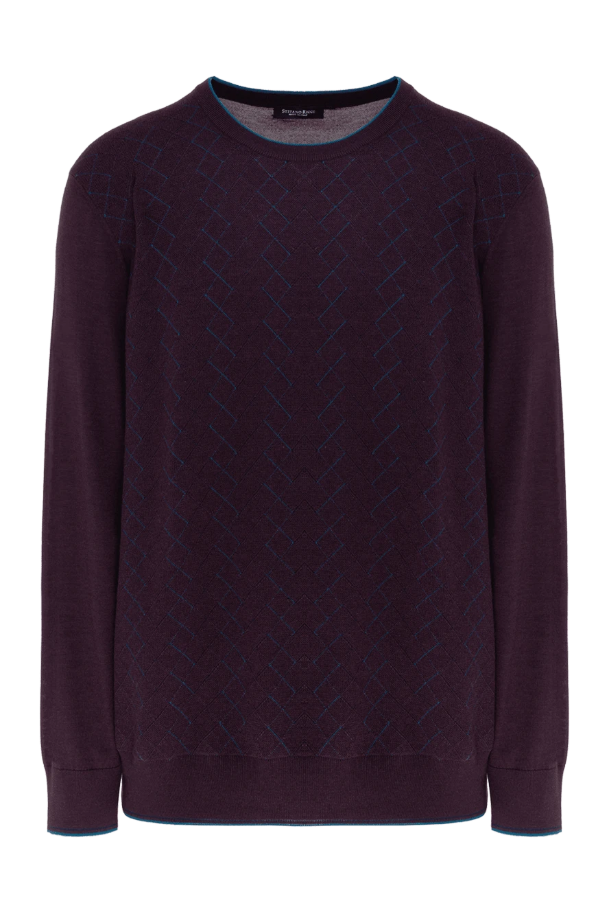 Stefano Ricci purple cashmere and silk jumper for men 147670 - photo 1