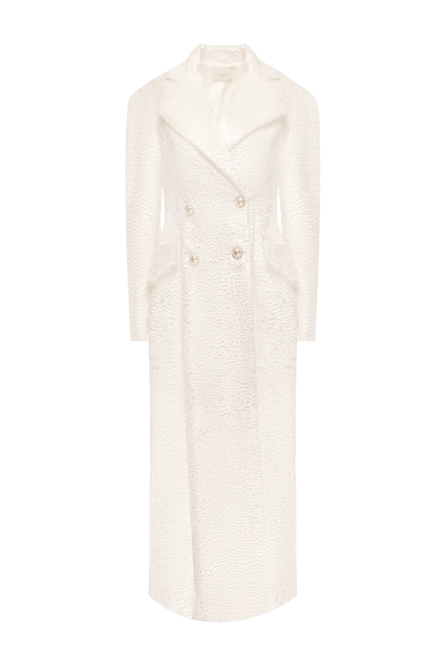 Giuseppe Di Morabito пальто з ацетату та нейлону біле жіноче 147781 - фото 1
