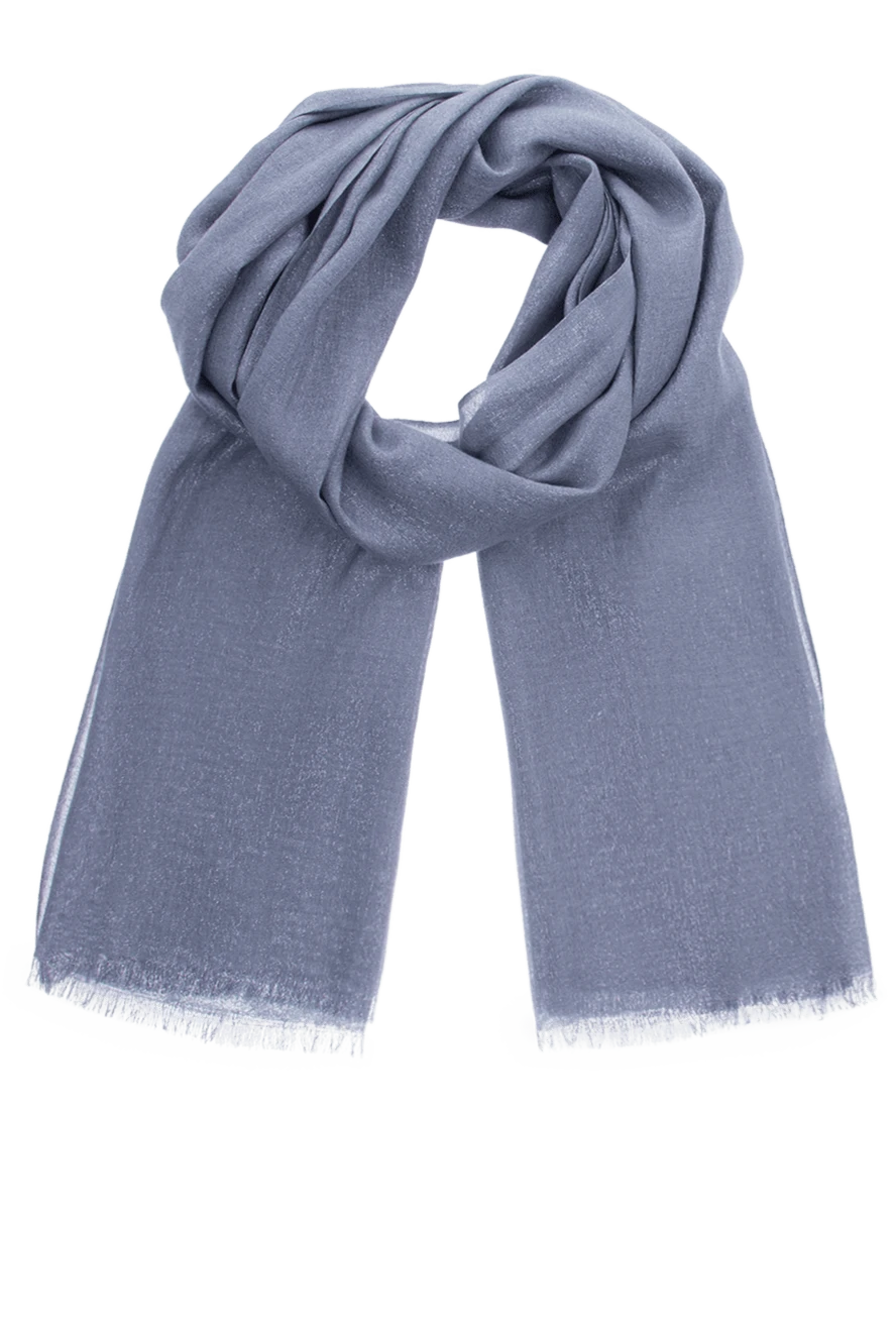 Brunello Cucinelli шарф женский фиолетовый с легким блеском 147819 - фото 1