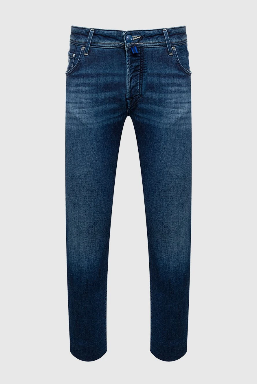 Jacob Cohen мужские джинсы из хлопка и шерсти синие мужские купить с ценами и фото 148042 - фото 1