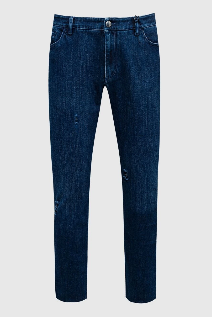 Zilli мужские джинсы из хлопка синие мужские купить с ценами и фото 148155 - фото 1