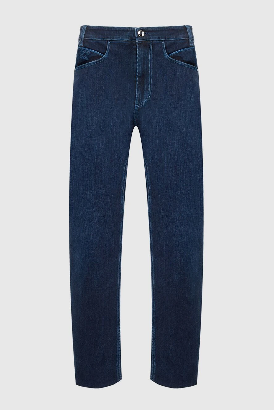 Zilli мужские джинсы из хлопка синие мужские купить с ценами и фото 148311 - фото 1