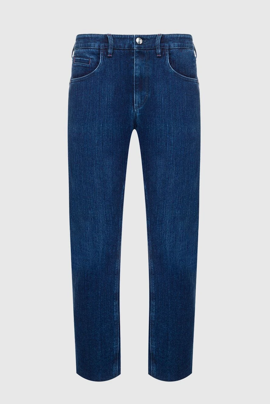 Zilli мужские джинсы из хлопка и полиамида синие мужские купить с ценами и фото 148350 - фото 1