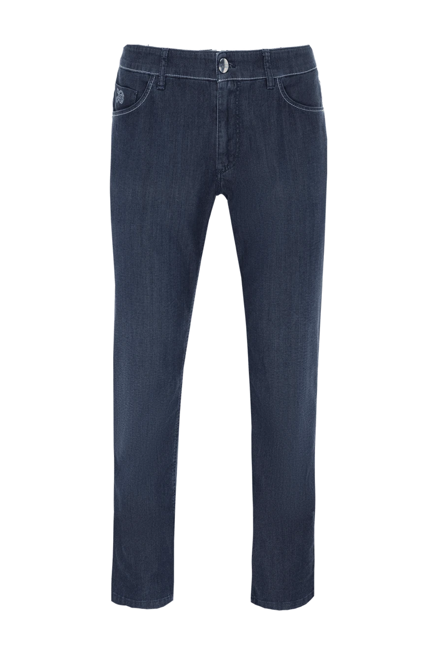 Zilli classic dark jeans with decorative seam and embroidery 197087 - photo 1