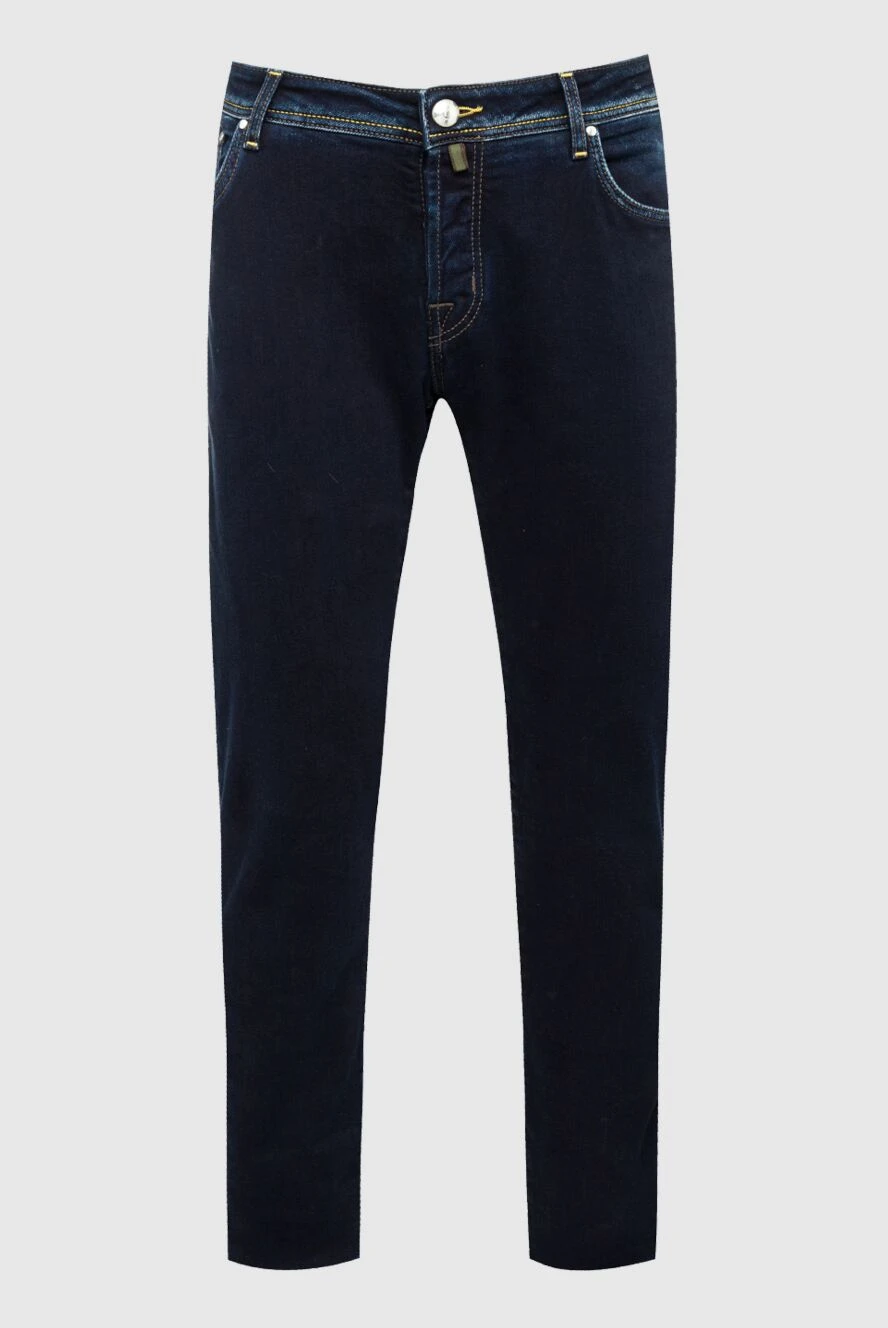 Jacob Cohen мужские джинсы из хлопка синие мужские купить с ценами и фото 148466 - фото 1