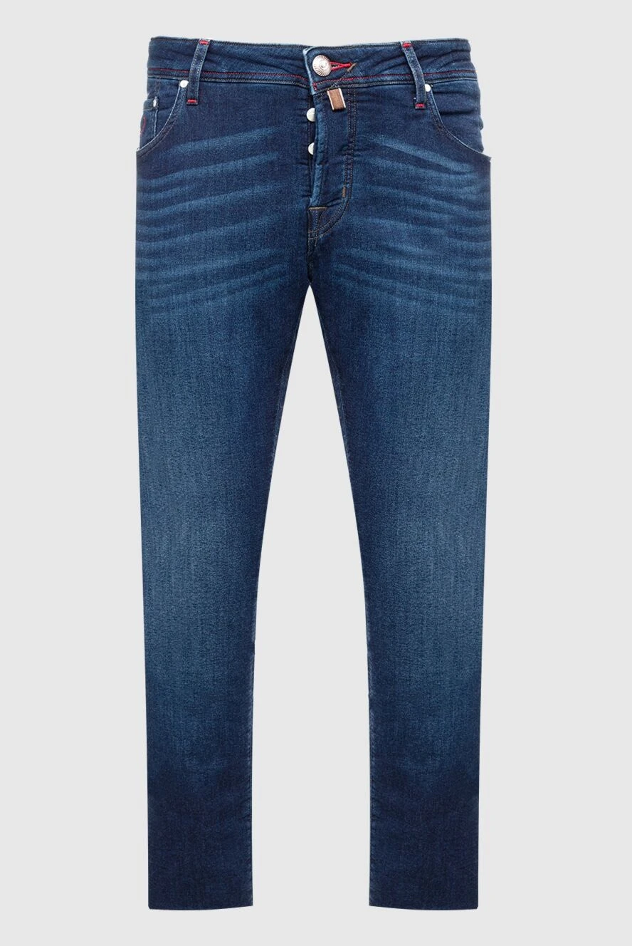 Jacob Cohen мужские джинсы из текстиля синие мужские купить с ценами и фото 148468 - фото 1
