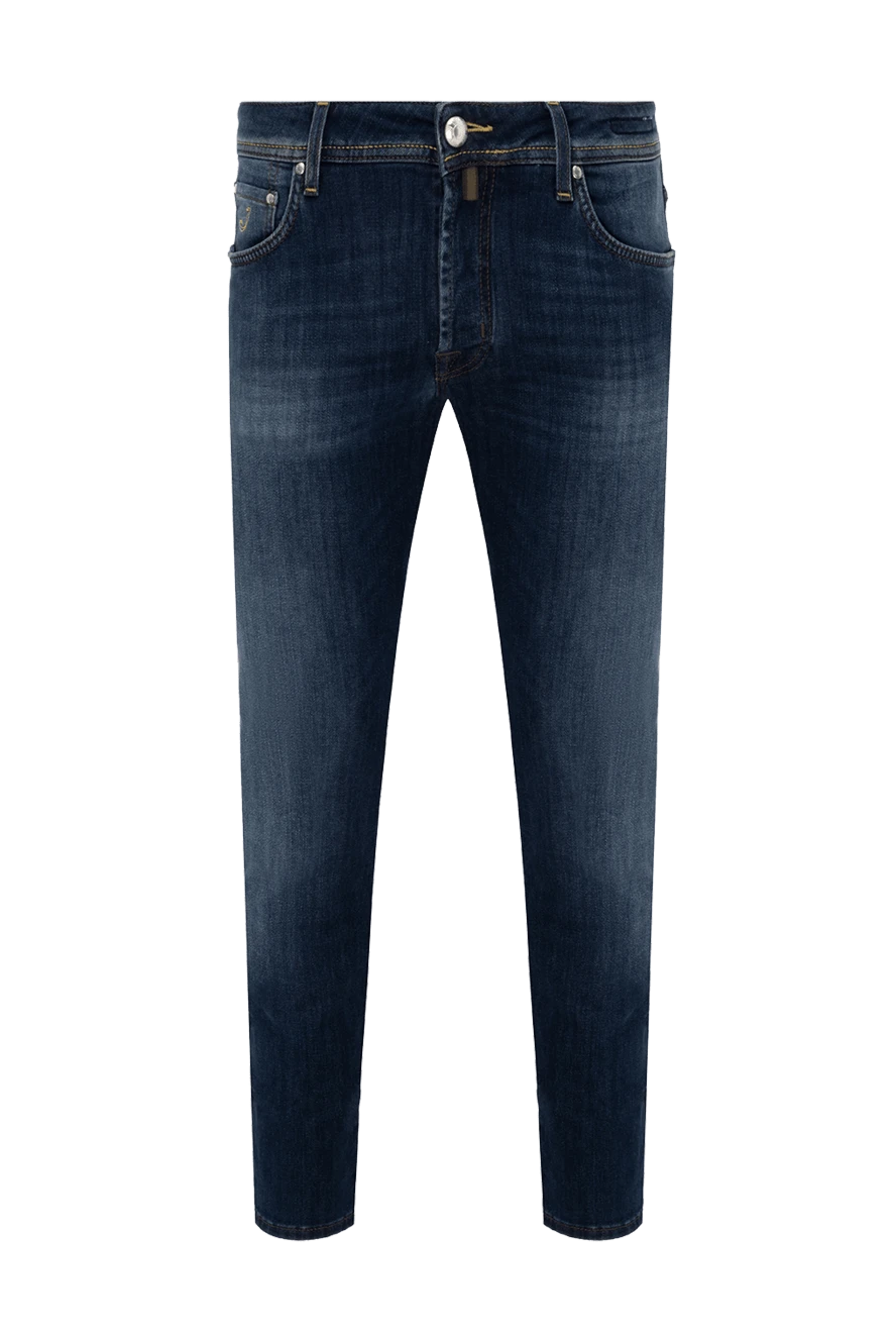 Jacob Cohen мужские джинсы из хлопка и полиэстера синие мужские купить с ценами и фото 148469 - фото 1