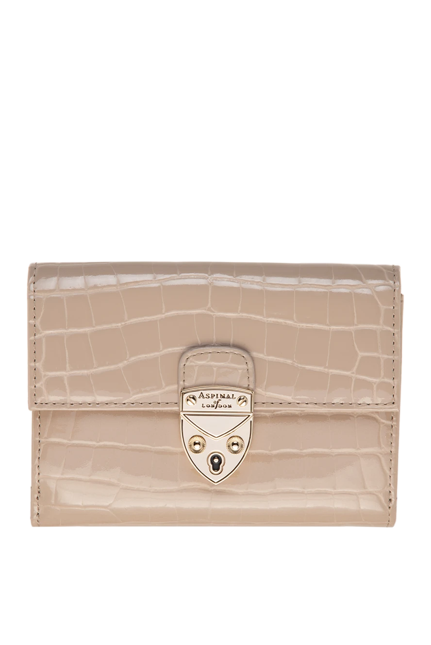 Aspinal of London woman beige leather wallet for women buy with prices and photos 148528