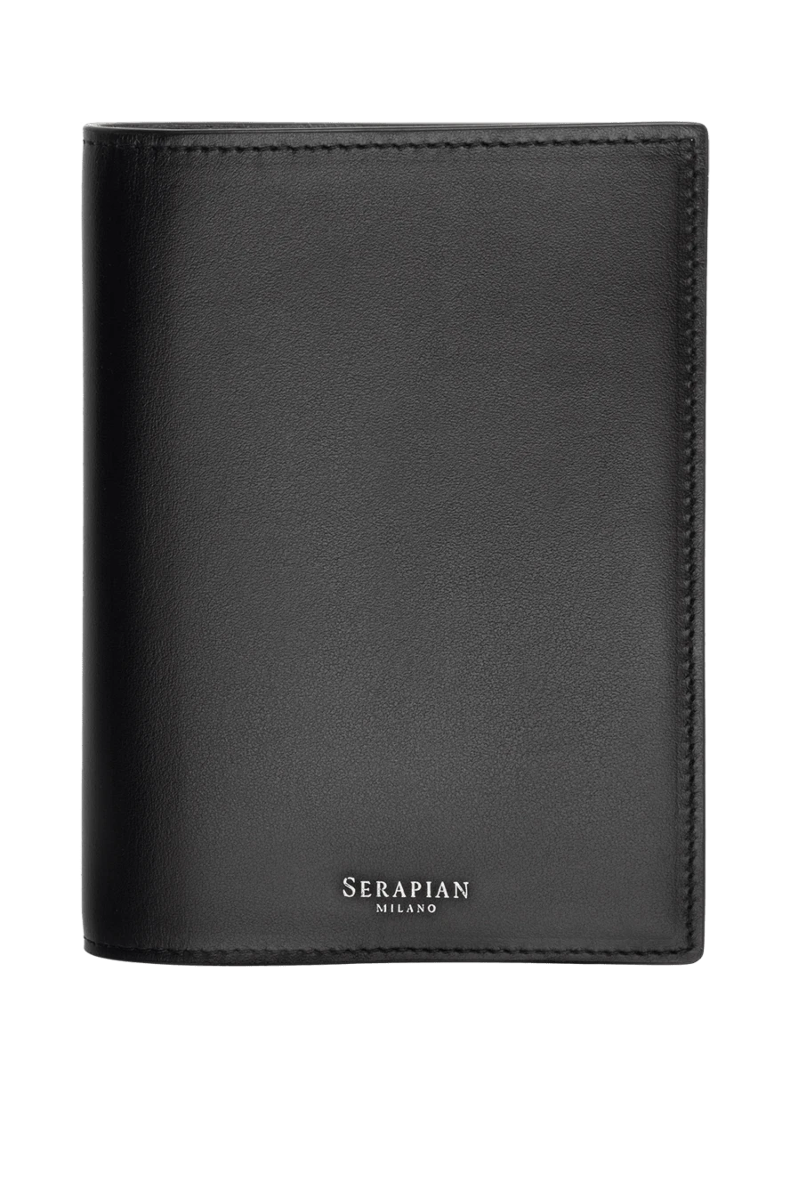 Serapian man black leather passport cover for men buy with prices and photos 148672