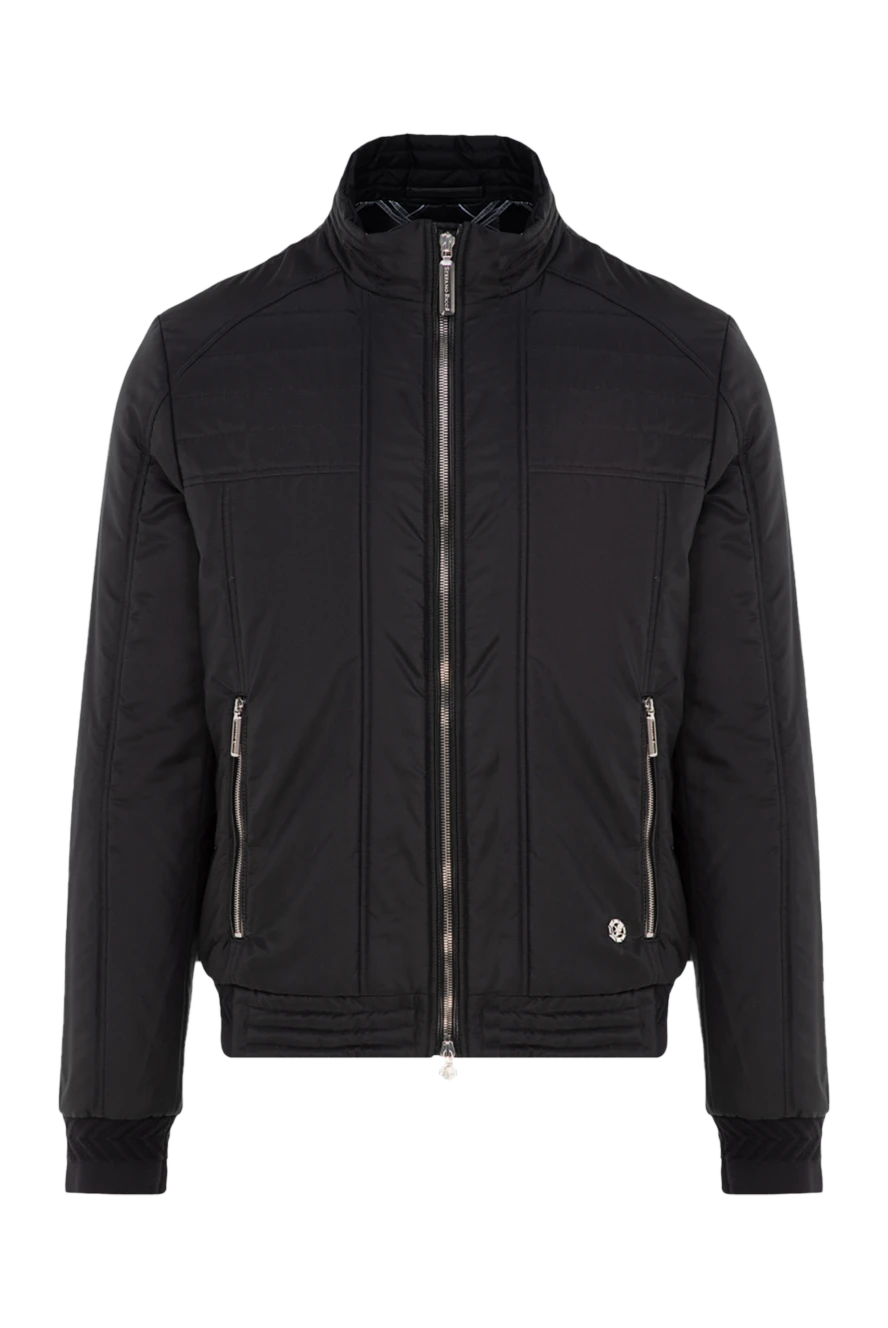 Stefano Ricci black silk jacket with a zip-up closure and a stand-up collar 149020 - photo 1