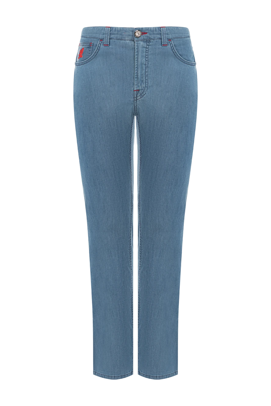 Stefano Ricci blue polyamide and cotton jeans for men 149042 - photo 1