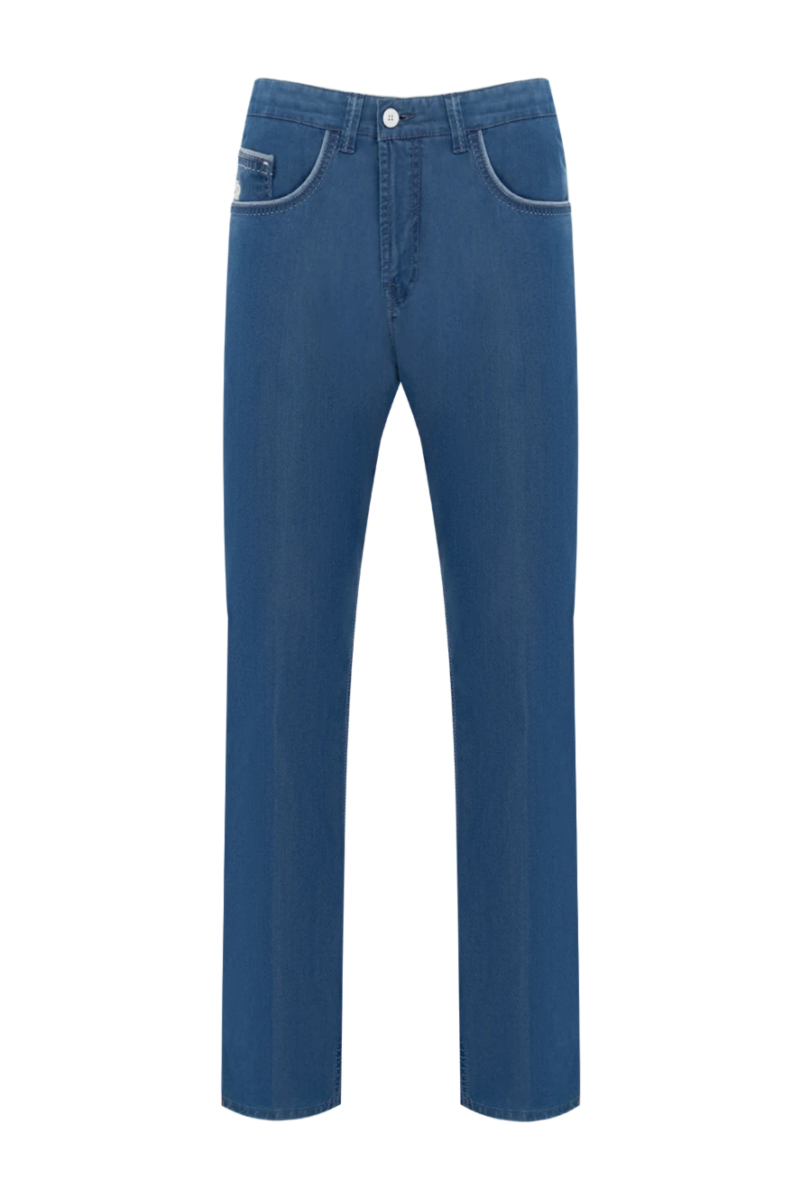 Stefano Ricci джинси з бавовни та поліестеру сині чоловічі 149044 - фото 1