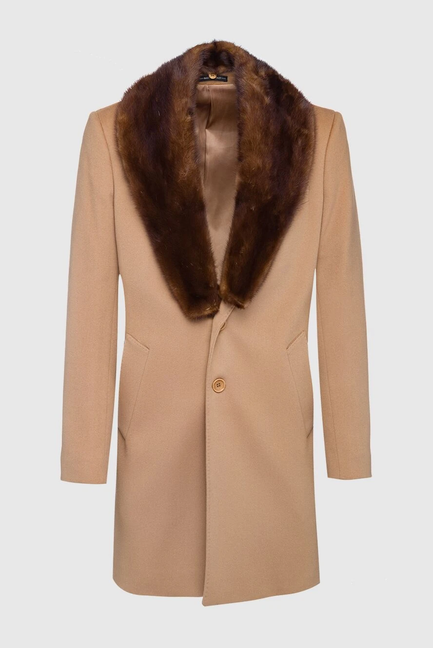Cesare di Napoli мужские пальто из шерсти бежевое мужское купить с ценами и фото 149196 - фото 1