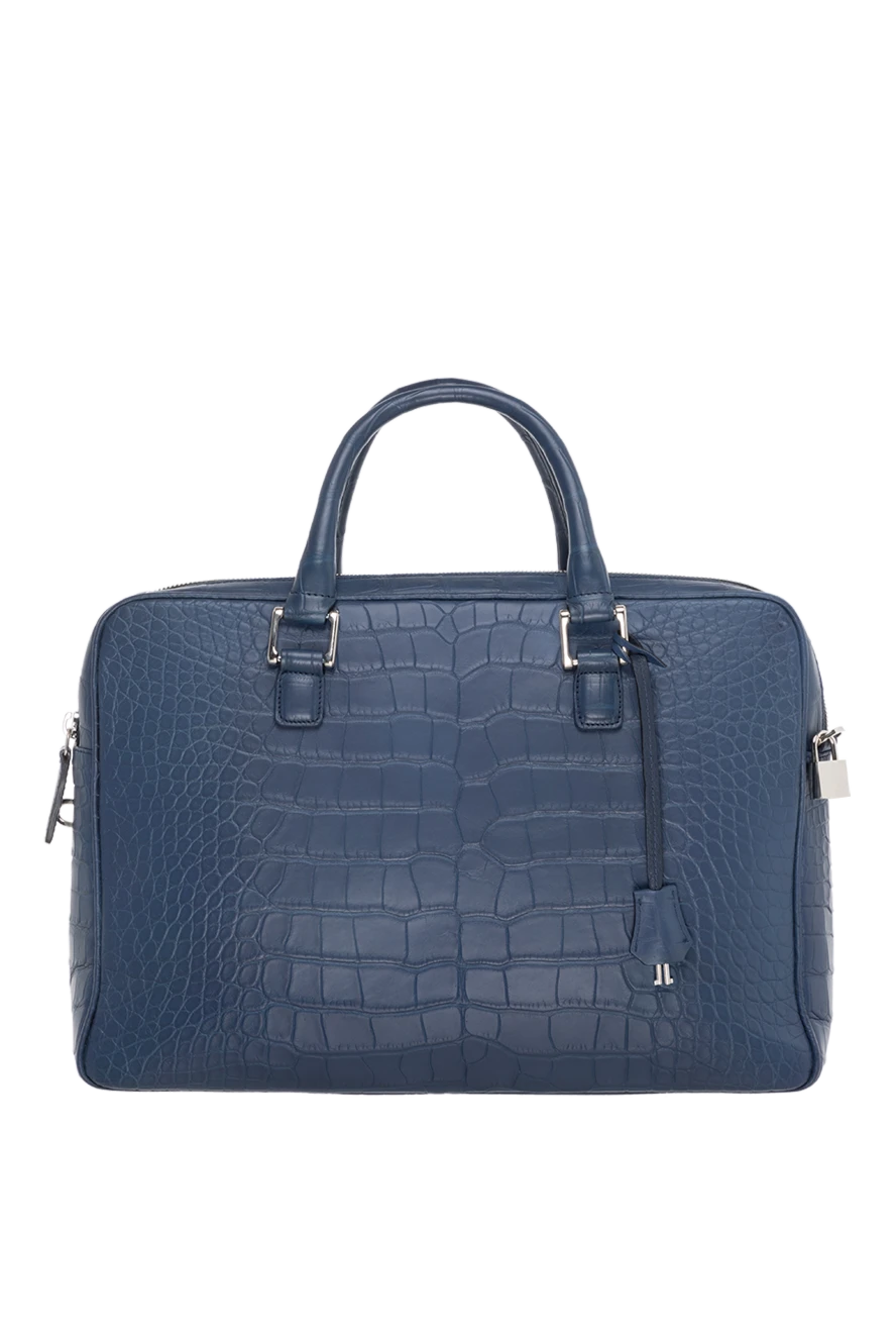 Cesare di Napoli man blue leather briefcase for men buy with prices and photos 149268 - photo 1