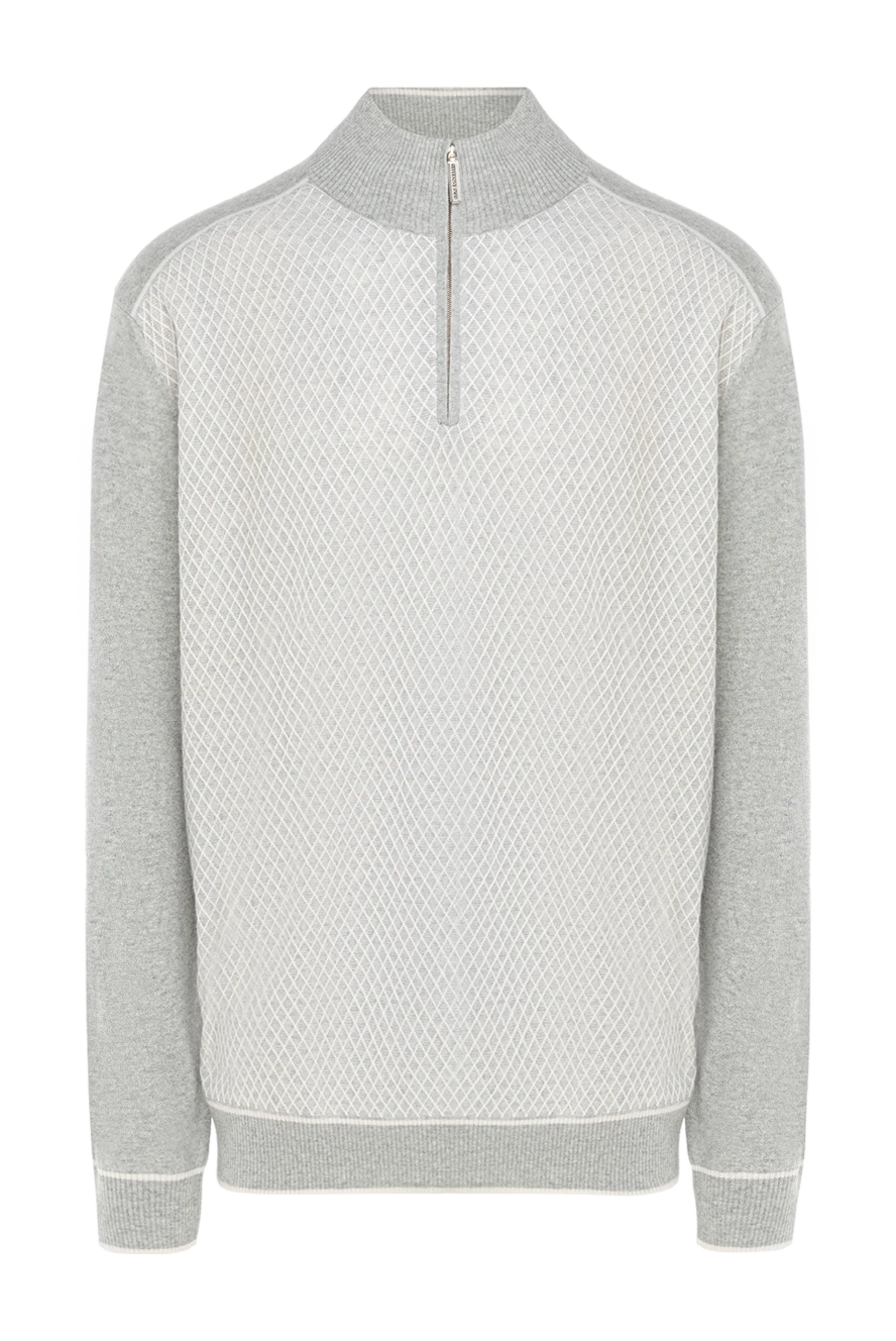 Stefano Ricci тройер из кашемира и шелка белый мужской 149350 - фото 1