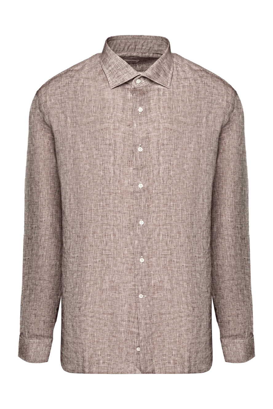 Alessandro Gherardi man brown cotton shirt for men 149727 - photo 1