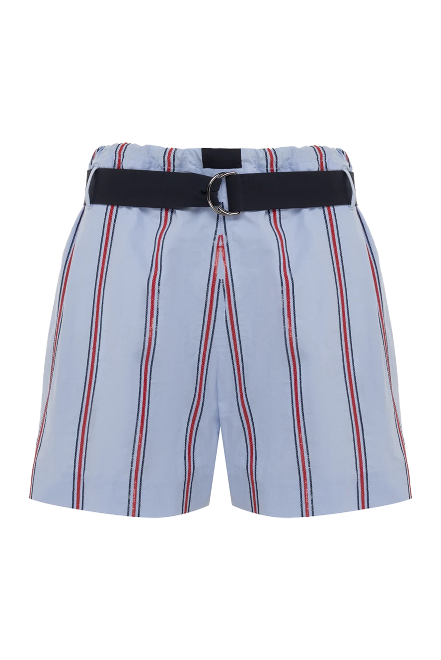 Brunello Cucinelli шорты женские с полосками и поясом на кольце 150271 - фото 1