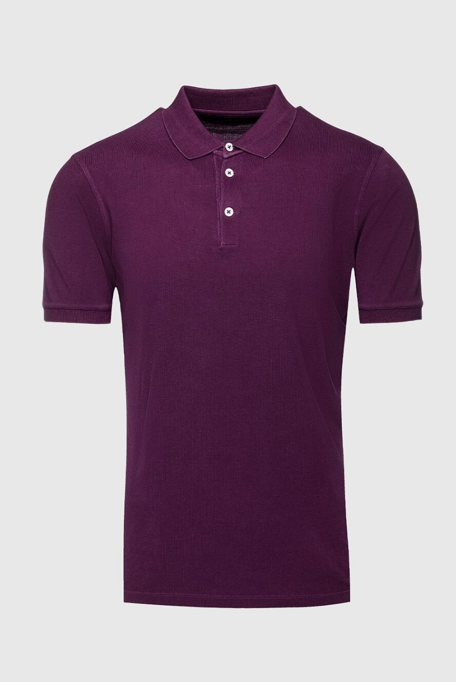 Brunello Cucinelli cotton polo shirt purple for men 150346 - photo 1