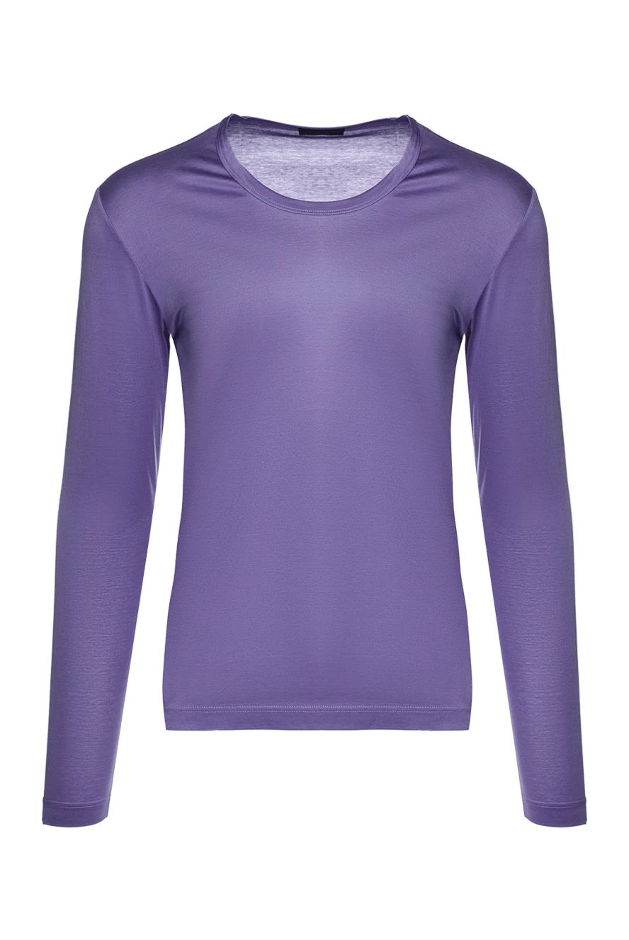 Corneliani man cotton long sleeve purple for men 150461 - photo 1