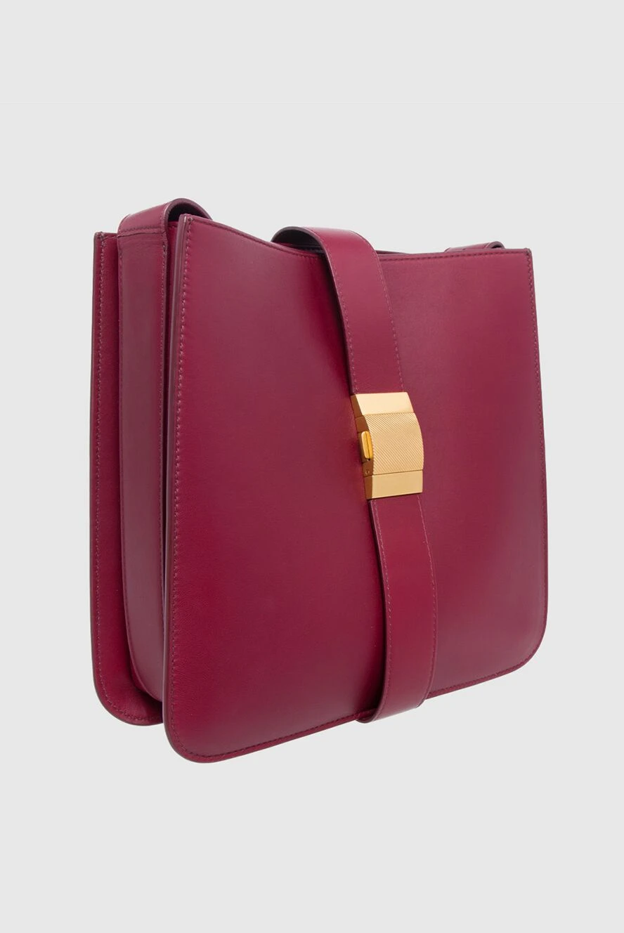 Bottega Veneta женские сумка из кожи бордовая женская купить с ценами и фото 150543 - фото 2