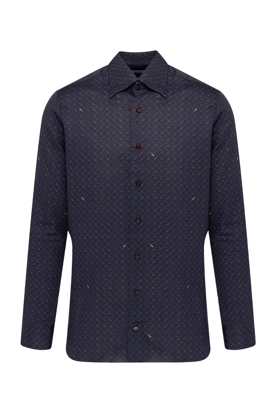 Zilli man blue cotton shirt for men buy with prices and photos 150636 - photo 1