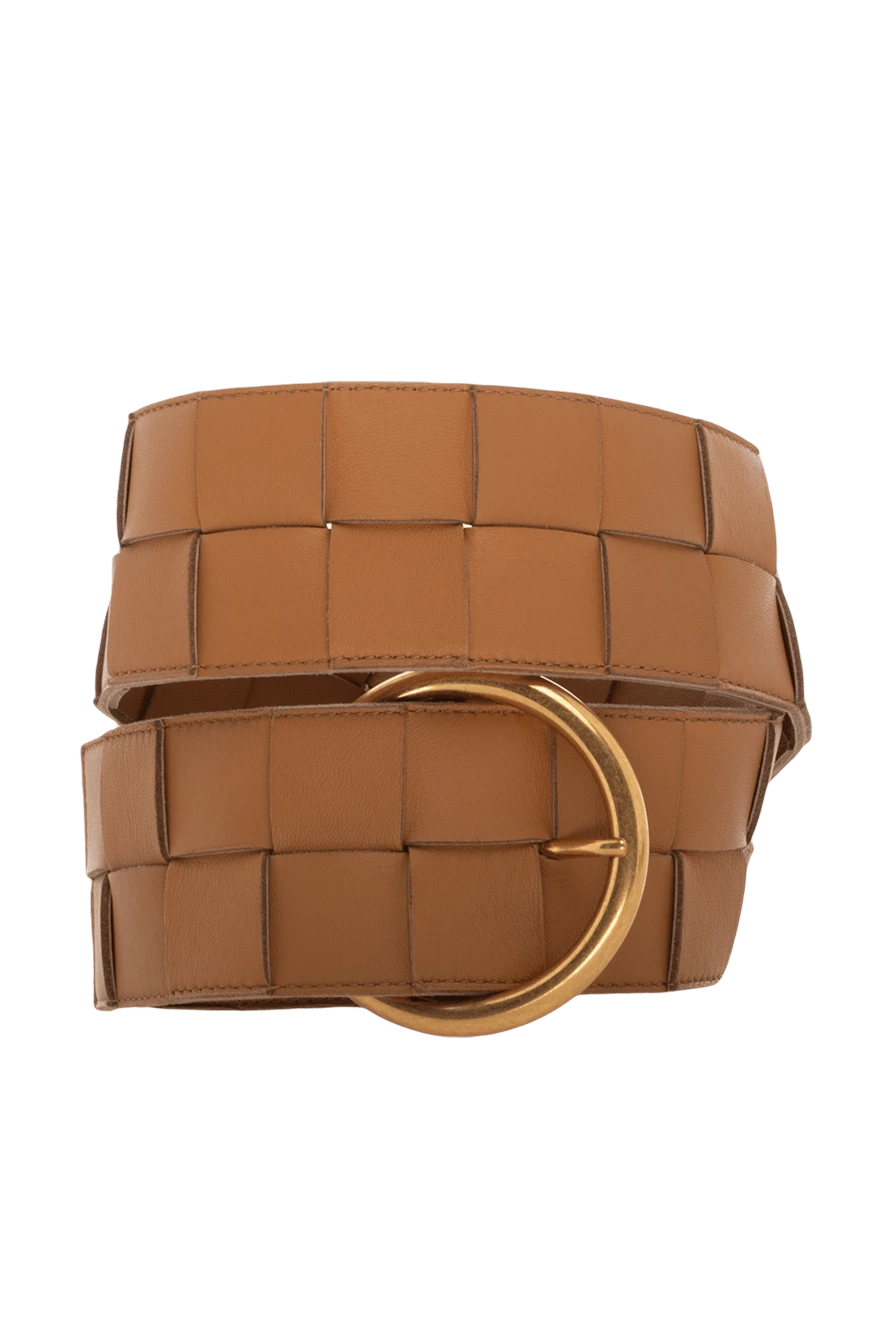 Bottega Veneta woman brown leather belt for women buy with prices and photos 150761 - photo 1