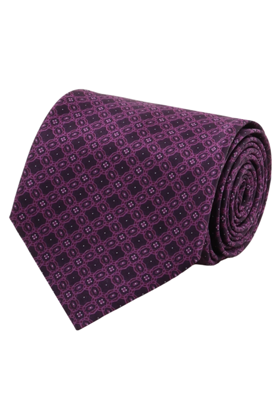 Stefano Ricci галстук из шелка бордовый мужской 150941 - фото 1