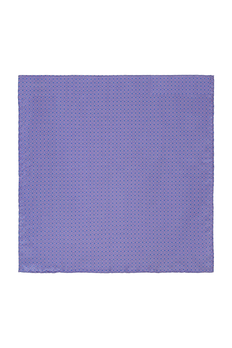 Stefano Ricci шовкова пушетта синього кольору з геометричним мікровізером 151034 - фото 1