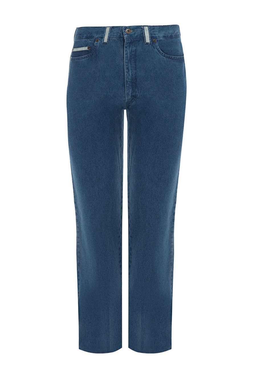 Stefano Ricci джинсы из хлопка синие мужские 151078 - фото 1