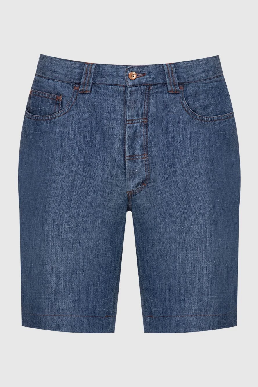 Stefano Ricci шорты из бамбука синие мужские 151083 - фото 1