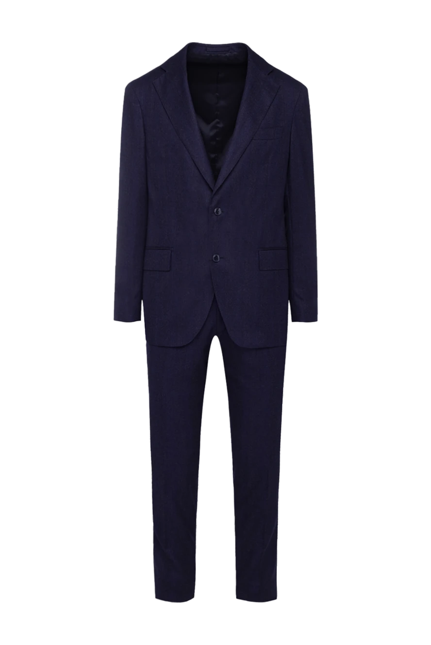 Lubiam man men's suit made of wool blue 151317 - photo 1