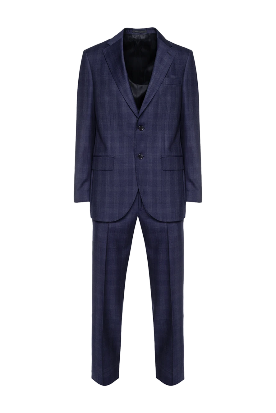 Lubiam man men's suit made of wool blue 151318 - photo 1