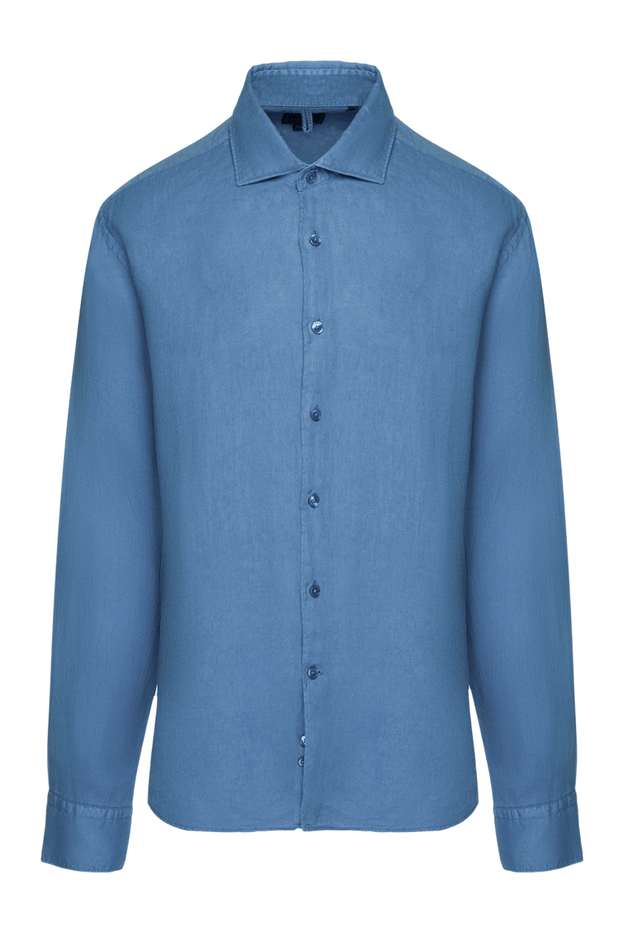 Orian man blue linen shirt for men 151420 - photo 1