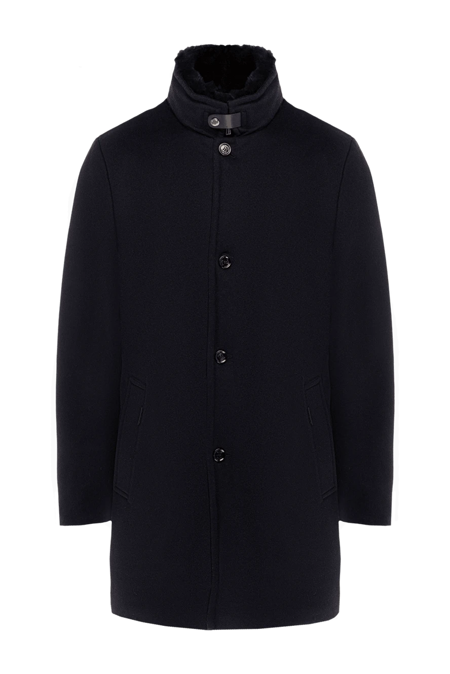 Moorer man wool and cashmere coat blue for men buy with prices and photos 151558